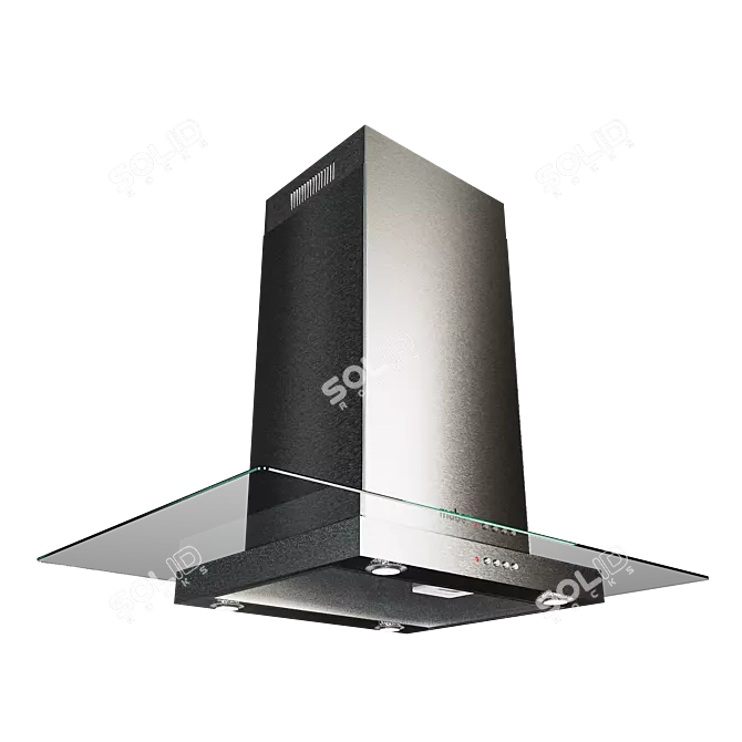 Mabe Stainless Steel Flush Hood 3D model image 2