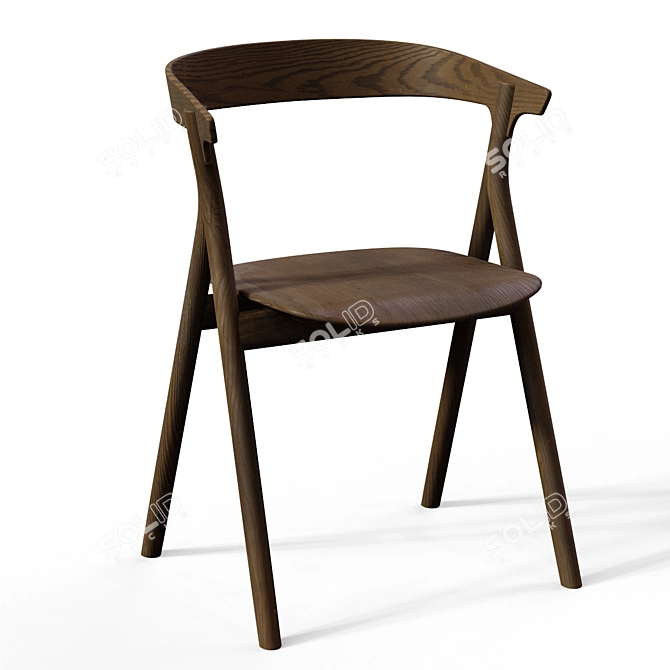  Scandinavian Inspired Yksi Chair 3D model image 2