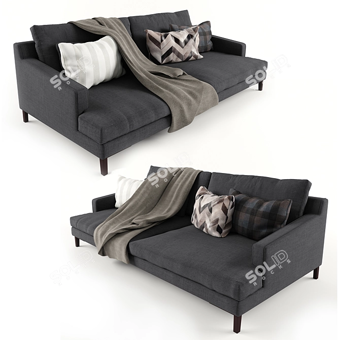 Modern Poliform Bellport Sofa 3D model image 1