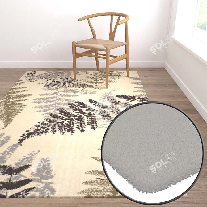 High-Quality Carpet Set 3D model image 5