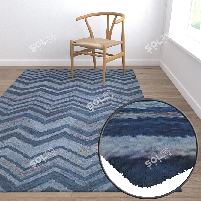 Luxury Carpet Set: High-Quality Textures & Multiple Variants 3D model image 5