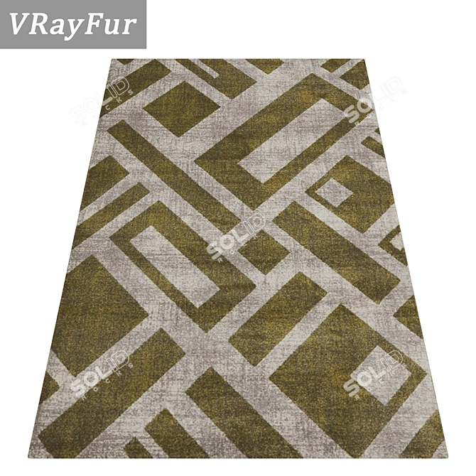 Luxury Carpets Set: High-Quality Textures and Versatile Usage 3D model image 2