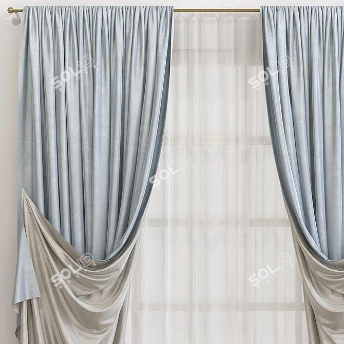 Light & Lovely Curtain 612 3D model image 3