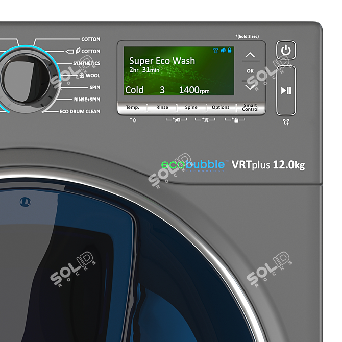 Samsung WW8500K Washing Machine: High-Performance Laundry Solution 3D model image 4