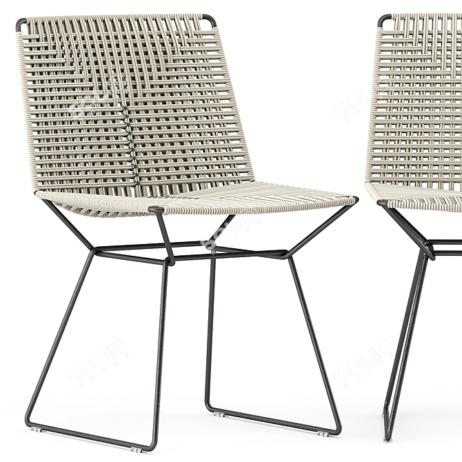 Neil Twist Chair: Modern Elegance for Every Space 3D model image 5