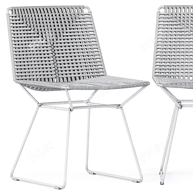 Neil Twist Chair: Modern Elegance for Every Space 3D model image 2