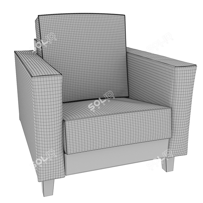 Askesta Yellow Shiftbu Chair 3D model image 2