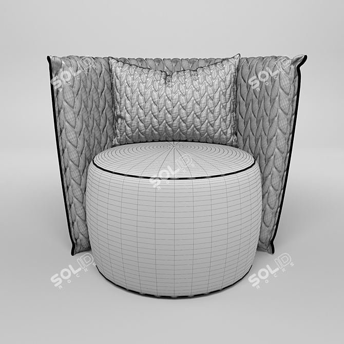 3DS Max Corona Render Chair 3D model image 4