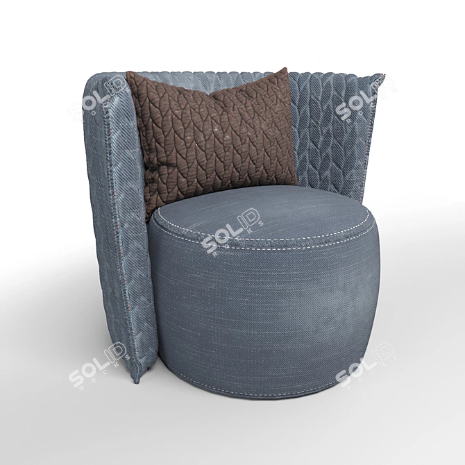 3DS Max Corona Render Chair 3D model image 6