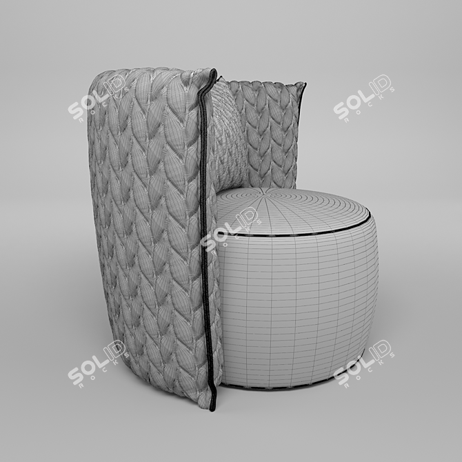 3DS Max Corona Render Chair 3D model image 8