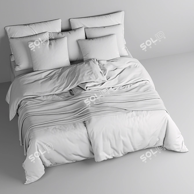 NORDLI Bed - Sleek and Spacious 3D model image 3