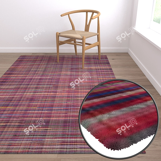 Premium Carpets Set: High-Quality Textures 3D model image 5