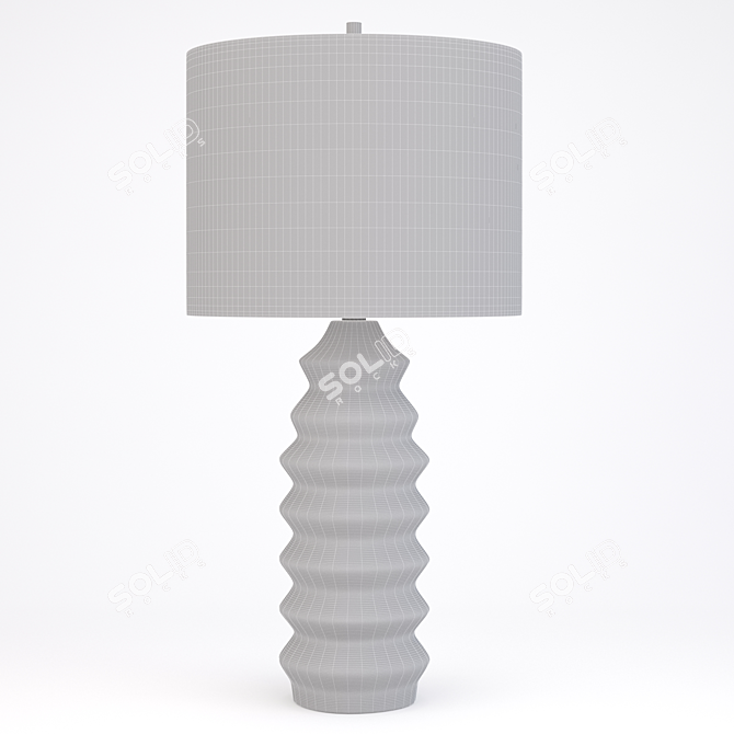 Elegant Mendocino Table Lamp 3D model image 2