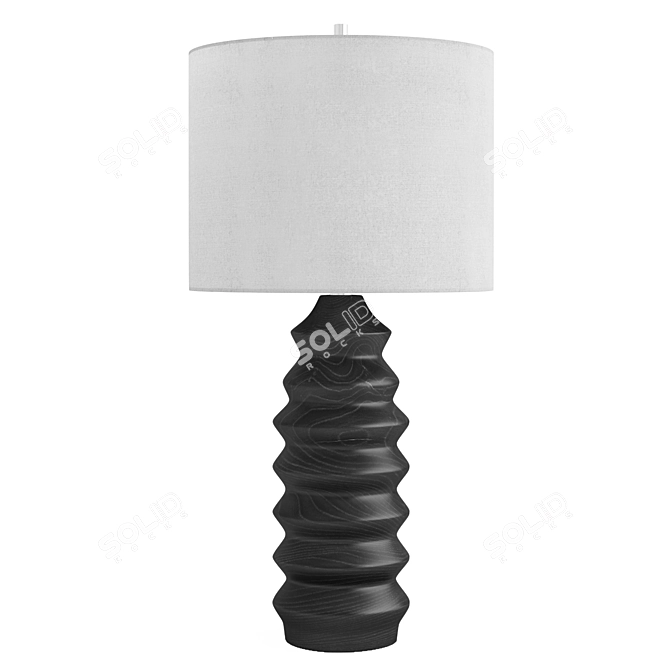 Elegant Mendocino Table Lamp 3D model image 3