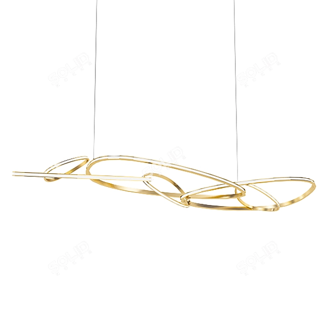 Modern Chandelier Set 3D model image 3