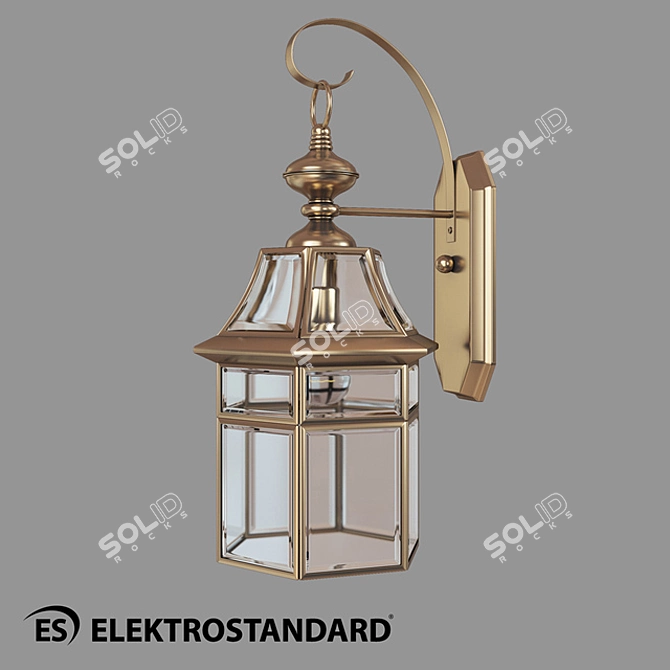 Savoie D Copper Outdoor Wall Light 3D model image 1