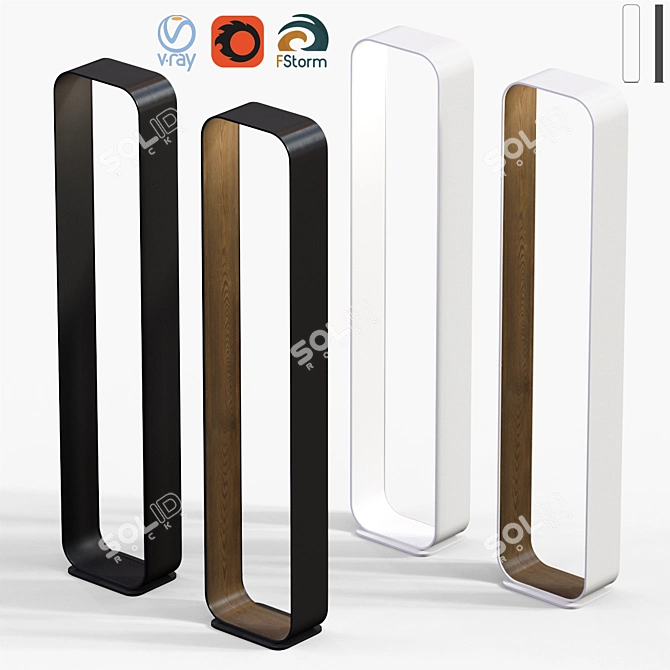 Adjustable Stand Light in Various Formats 3D model image 1
