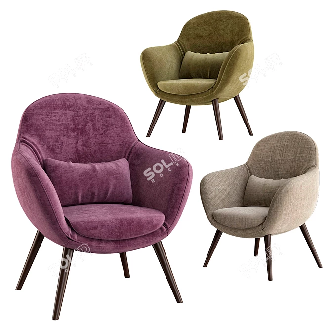 Modern Ergonomic Chair: Papadatos Margi 3D model image 1