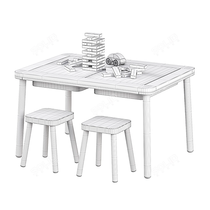  Playfully Organize with IKEA FLISAT 3D model image 2