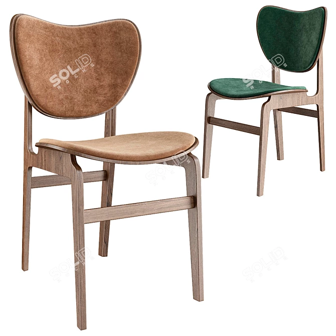 Elephant Chair - Sophisticated Scandinavian Design 3D model image 1