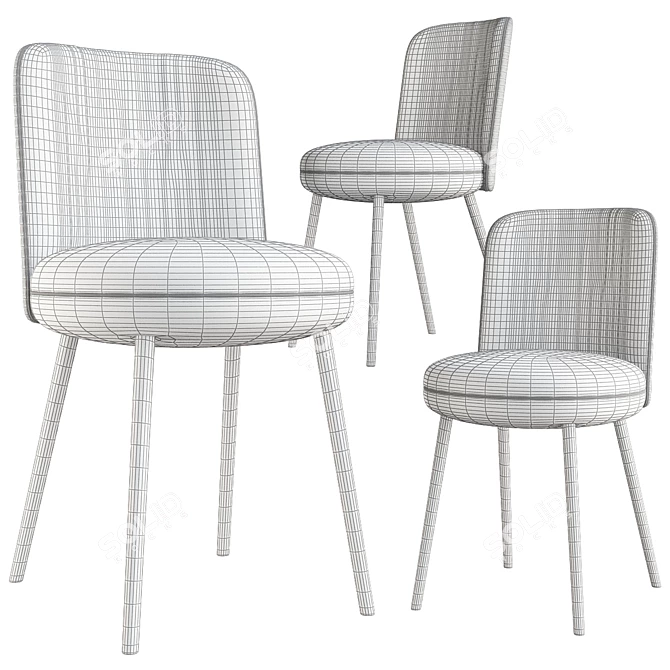 Elegant Merwyn Chair | Wittmann 3D model image 2