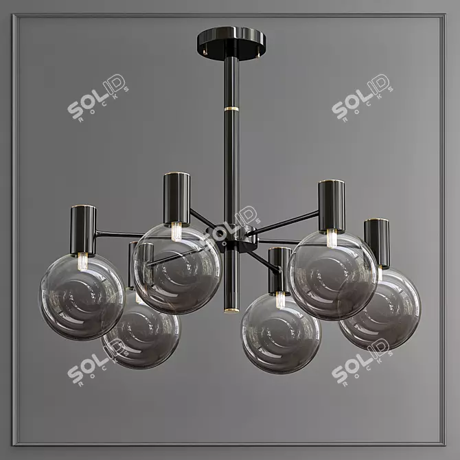 AIDA_6 Modern Ceiling Light 3D model image 1