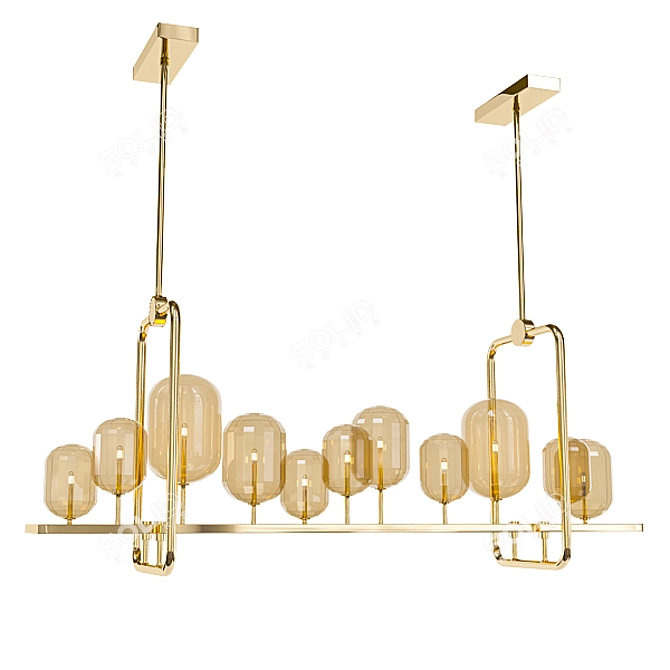 Modern Glass Chandelier Collection 3D model image 4