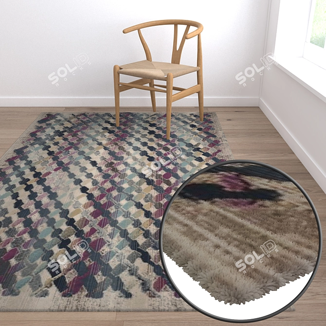 High-Quality Carpet Set 3D model image 5