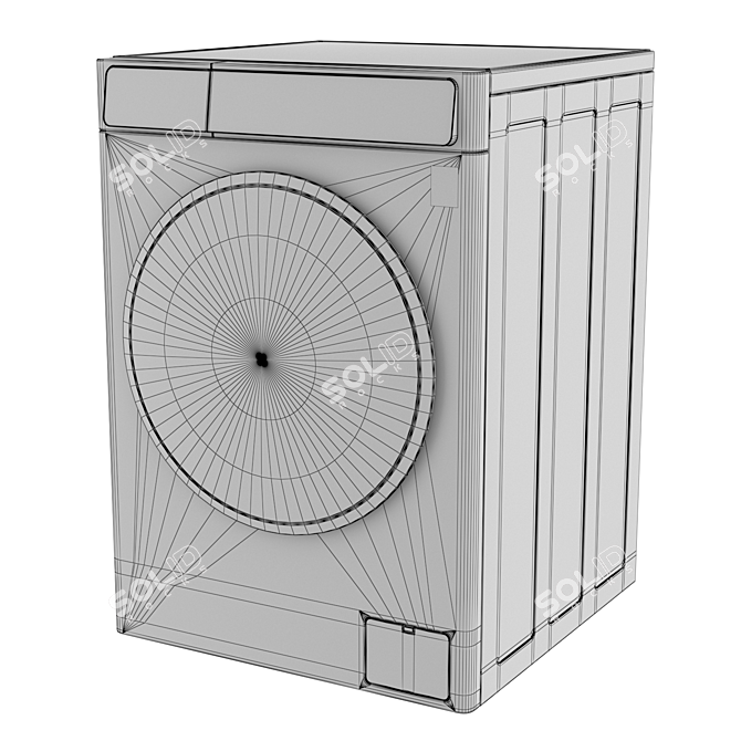 LG F14U1JBS6 600mm Washing Machine 3D model image 5