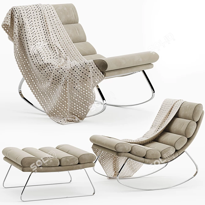 Monet Armchair: Elegant and Comfortable 3D model image 1