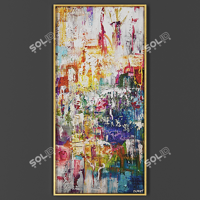 Elegant Frame for Artwork 3D model image 1