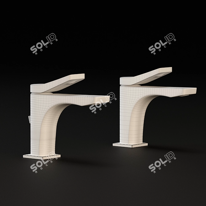 Gessi Rilievo Chrome Faucets 3D model image 3