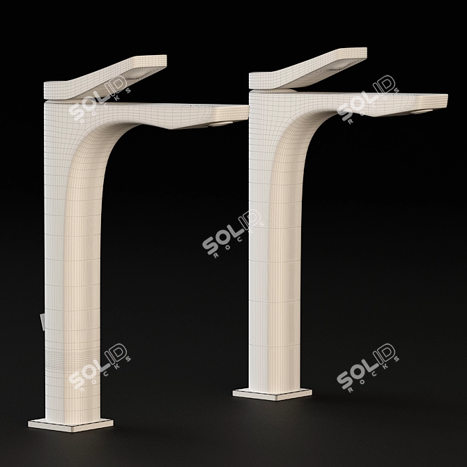 GESSI RILIEVO Chrome Vanity Faucet 3D model image 3