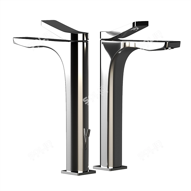 GESSI RILIEVO Chrome Vanity Faucet 3D model image 4