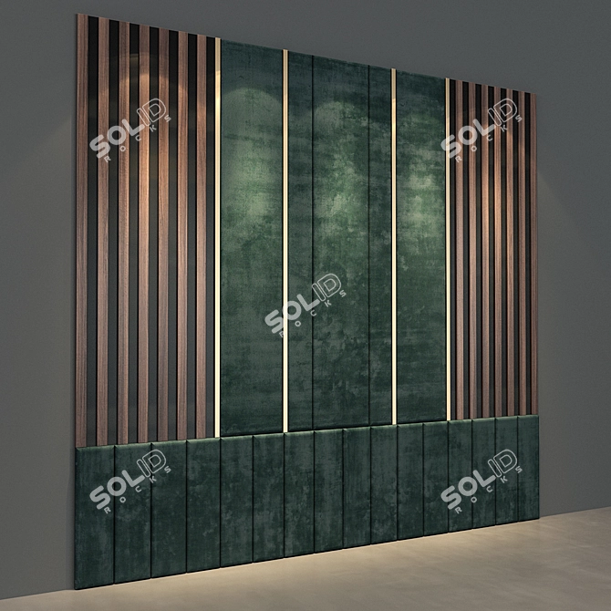 Stylish Headboard Design: Izgolovie_003 3D model image 2