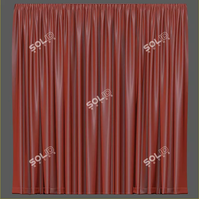 Refined Curtain Design 3D model image 4