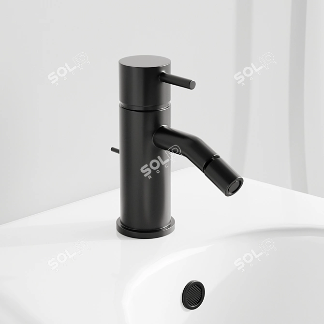 Globo 4all Bidet Set: Devit Mixer & Geberit Flush Button 3D model image 8