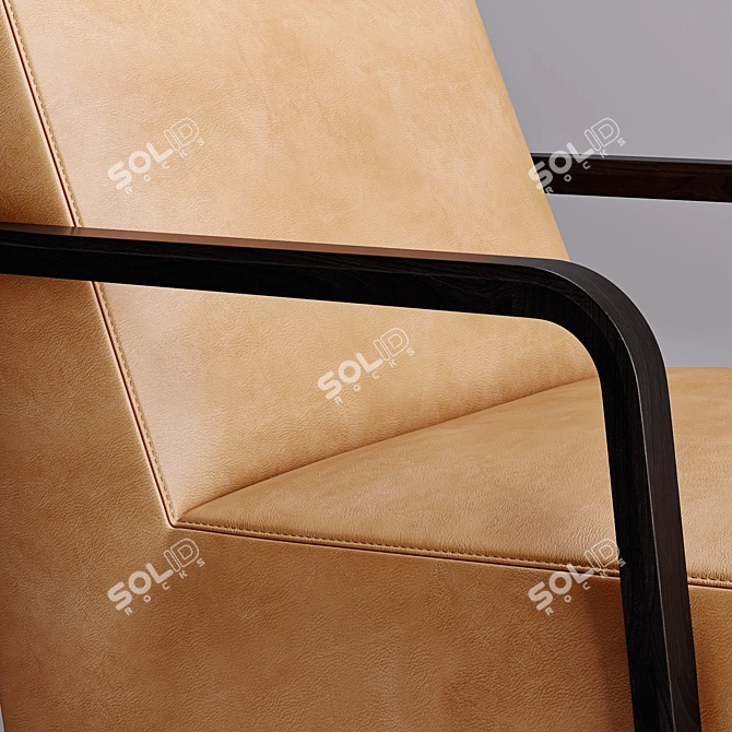  Elegant Vast 1 Armchair: Perfect Comfort 3D model image 4