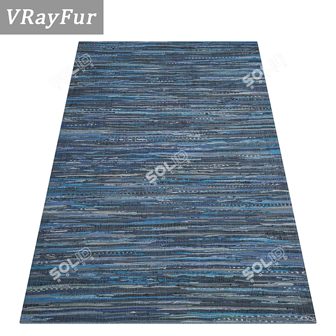 High-Quality 3-Piece Carpet Set 3D model image 2