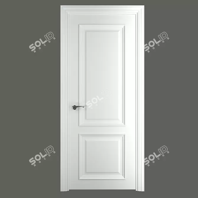 Classica Baguette 2: Elegant Provance Interior Doors 3D model image 1