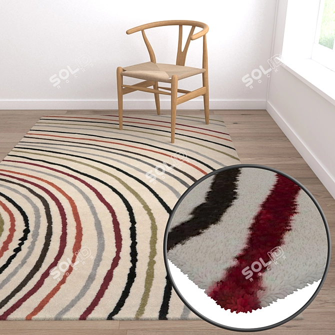 High-Quality Carpet Set 3D model image 5