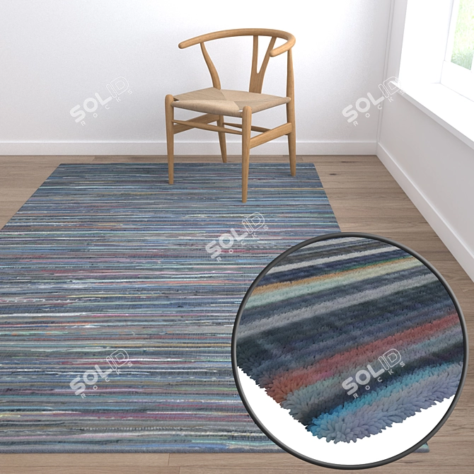 Premium Quality Carpet Set 3D model image 5