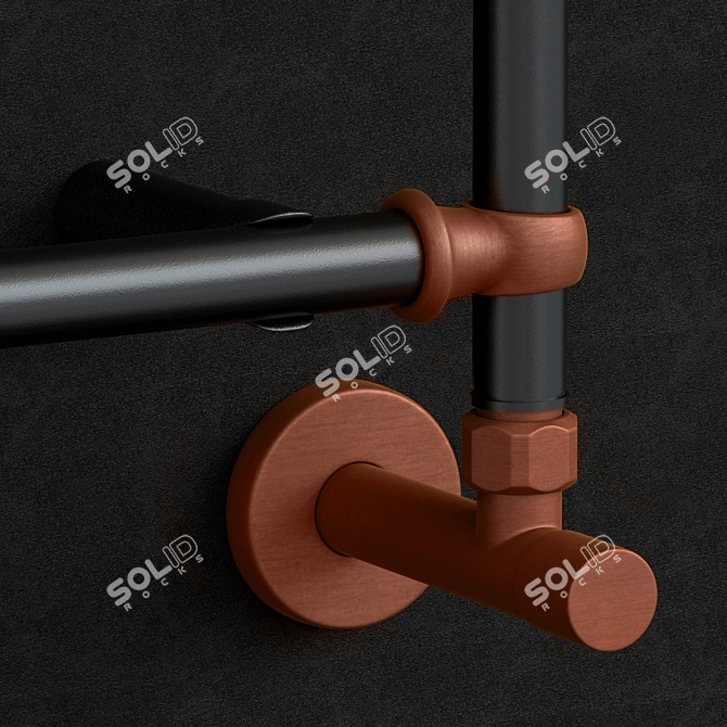 Irsap Bella Heated Towel Rail 3D model image 3