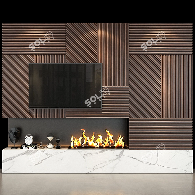 Studia 54 TV Wall Set 3D model image 1