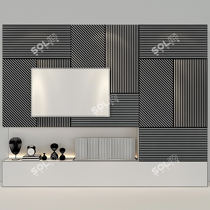 Studia 54 TV Wall Set 3D model image 3