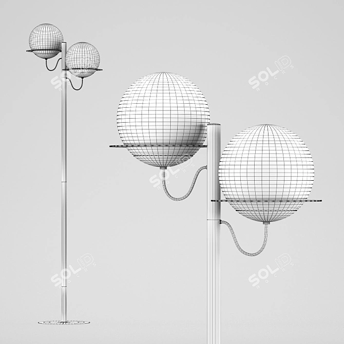 EGLO SABALETE Floor Lamp: Elegant and Modern 3D model image 2