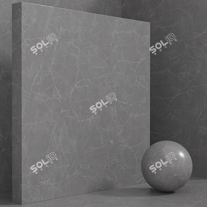 Seamless Stone & Marble Set 145 3D model image 3