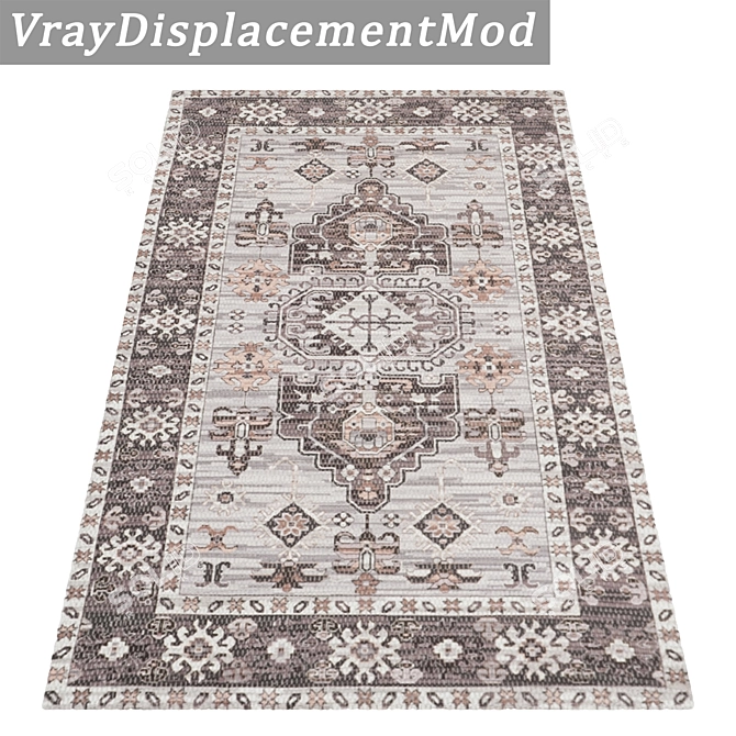 Luxury Carpet Set for Detailed Renders 3D model image 2