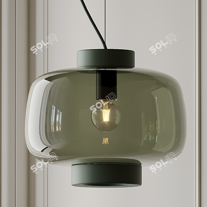DUSK Pendant: Elegant Illumination 3D model image 2