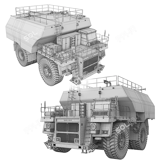 Belaz 76135: Heavy-Duty Sprinkler 3D model image 5